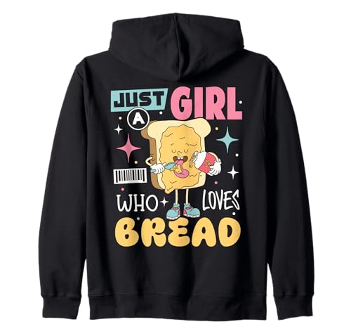 Just A Girl Who Loves Bread Sandwich Lustige Brotbackgeschenke Kapuzenjacke Just A Girl Who Loves Bread Sandwich Lustige Brotbackgeschenke Kapuzenjacke von Funny Baker Baking Bread Maker Bread Lover gifts