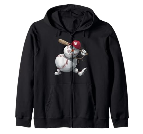 Schneemann Baseball Spieler Weihnachten Kinder Männer Jungen Teens Winter Kapuzenjacke Schneemann Baseball Spieler Weihnachten Kinder Männer Jungen Teens Winter Kapuzenjacke von Funny Baseball Snowman Graphics