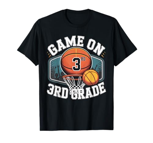 Funny Back to School 3rd Grade Basketball Lover Boys Kid T-Shirt von Funny Basketball Lover Back To School Gifts