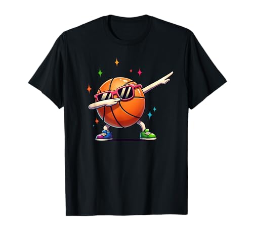 Basketball Dabbing with Sunglasses Player Kids Boys Men T-Shirt von Funny Basketball Player Sports Gifts Apparel Co.