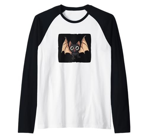 Lustiges Fledermaus-Katzengesichtskostüm für lustige Jungen und Mädchen Raglan Lustiges Fledermaus-Katzengesichtskostüm für lustige Jungen und Mädchen Raglan von Funny Bat Cat
