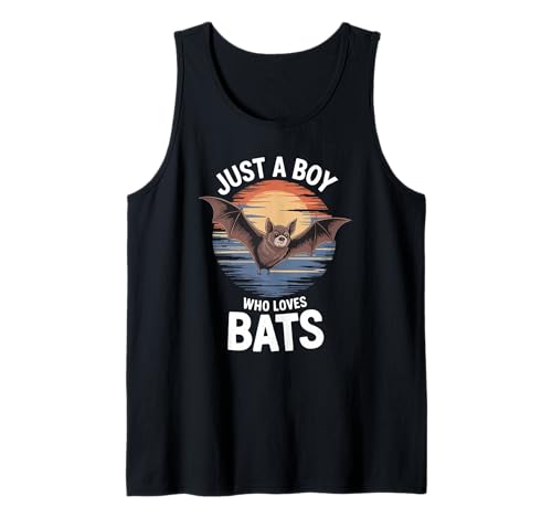 Herren Just A Boy Who Loves Fledermäuse Tier Fan Jungen Kinder Fledermaus Tank Top Herren Just A Boy Who Loves Fledermäuse Tier Fan Jungen Kinder Fledermaus Tank Top von Funny Bat Lover Clothing