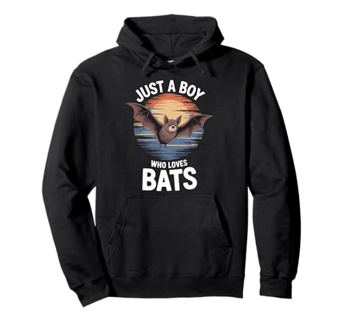 Just A Boy Who Loves Fledermäuse Tier Fan Jungen Kinder Fledermaus Pullover Hoodie Just A Boy Who Loves Fledermäuse Tier Fan Jungen Kinder Fledermaus Pullover Hoodie von Funny Bat Lover Clothing