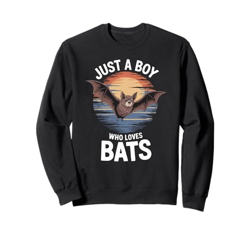 Just A Boy Who Loves Fledermäuse Tier Fan Jungen Kinder Fledermaus Sweatshirt Just A Boy Who Loves Fledermäuse Tier Fan Jungen Kinder Fledermaus Sweatshirt von Funny Bat Lover Clothing