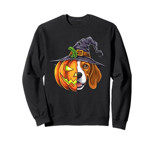 Beagle Pumpkin Jack O Laterne Halloween Kinder Herren Damen Sweatshirt von Funny Beagle Dog Lovers Halloween Pumpkin Outfits