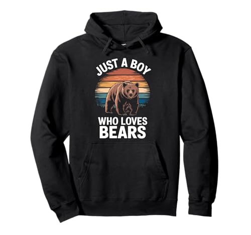 Nur EIN Junge, der Bären liebt, Vintage-Bärenliebhaber für Jungen Pullover Hoodie Nur EIN Junge, der Bären liebt, Vintage-Bärenliebhaber für Jungen Pullover Hoodie von Funny Bear Lover Apparel for Men Women