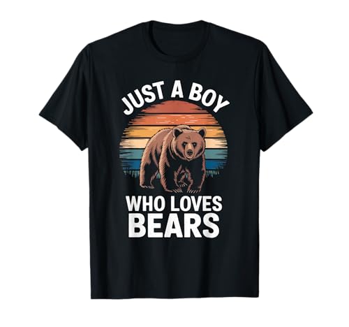Nur EIN Junge, der Bären liebt, Vintage-Bärenliebhaber für Jungen T-Shirt Nur EIN Junge, der Bären liebt, Vintage-Bärenliebhaber für Jungen T-Shirt von Funny Bear Lover Apparel for Men Women