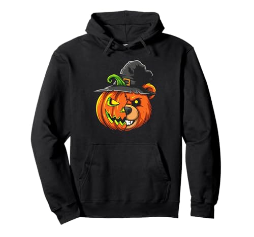 Bear Pumpkin Jack O Laterne Halloween Kinder Herren Damen Pullover Hoodie Bear Pumpkin Jack O Laterne Halloween Kinder Herren Damen Pullover Hoodie von Funny Bear Lovers Halloween Pumpkin Outfits
