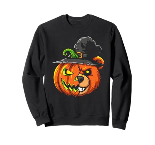 Bear Pumpkin Jack O Laterne Halloween Kinder Herren Damen Sweatshirt Bear Pumpkin Jack O Laterne Halloween Kinder Herren Damen Sweatshirt von Funny Bear Lovers Halloween Pumpkin Outfits