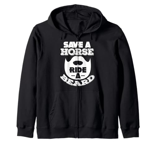 Rette einen Pferderitt EIN Bart Lustige bärtige Männer Kapuzenjacke Rette einen Pferderitt EIN Bart Lustige bärtige Männer Kapuzenjacke von Funny Bearded Man Gifts