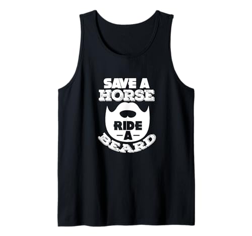 Rette einen Pferderitt EIN Bart Lustige bärtige Männer Tank Top Rette einen Pferderitt EIN Bart Lustige bärtige Männer Tank Top von Funny Bearded Man Gifts
