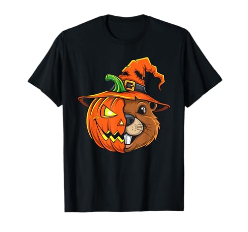 Biber Kürbis Jack O Laterne Halloween Kinder Herren Damen T-Shirt Biber Kürbis Jack O Laterne Halloween Kinder Herren Damen T-Shirt von Funny Beaver Lovers Halloween Pumpkin Outfits