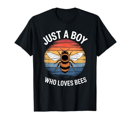 Just A Boy Who Loves Bees Vintage Honey Boys Bee Lover T-Shirt Just A Boy Who Loves Bees Vintage Honey Boys Bee Lover T-Shirt von Funny Bee Lover Apparel for Men Women