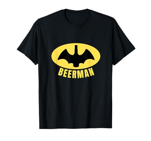 Beer Man Super Bat Beer Dad Lustiger Witz T-Shirt von Funny Beer Man Joke Tee's