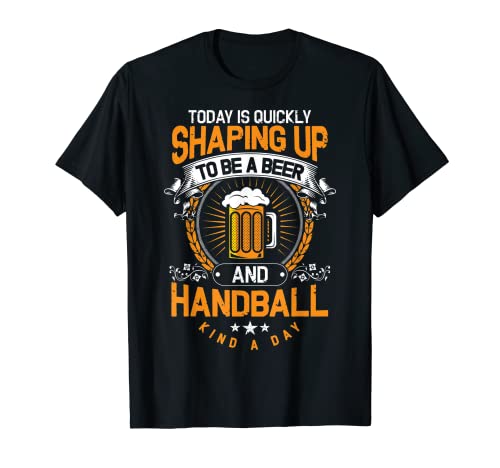 Lustiges Bier-T-Shirt und Handball-T-Shirt für Damen und Herren T-Shirt von Funny Beer & Handball Shirts
