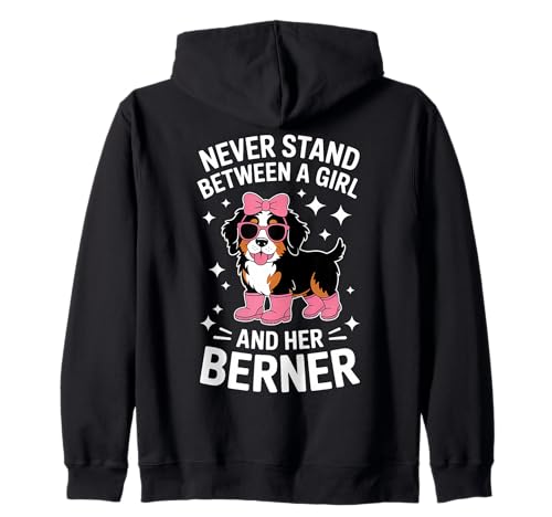 Berner Girl Lustiger Berner Sennenhund Kapuzenjacke Berner Girl Lustiger Berner Sennenhund Kapuzenjacke von Funny Bernese Mountain Dog Cute Berner Design