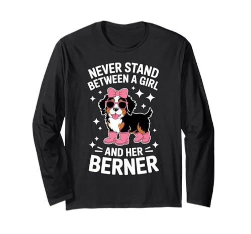 Berner Girl Lustiger Berner Sennenhund Langarmshirt Berner Girl Lustiger Berner Sennenhund Langarmshirt von Funny Bernese Mountain Dog Cute Berner Design