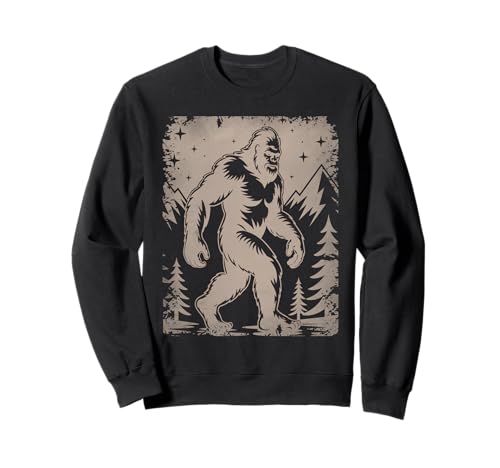 Bigfoot In The Forest Adventure Outdoor-Liebhaber Herren Damen Sweatshirt von Funny Bigfoot, Cool Bigfoot Lovers