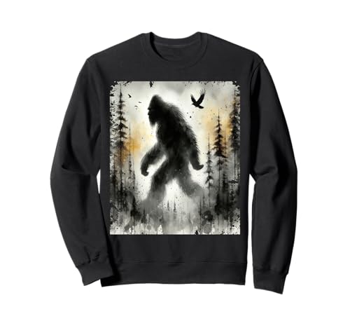 Bigfoot In The Forest Adventure Outdoor-Liebhaber Herren Damen Sweatshirt von Funny Bigfoot, Cool Bigfoot Lovers