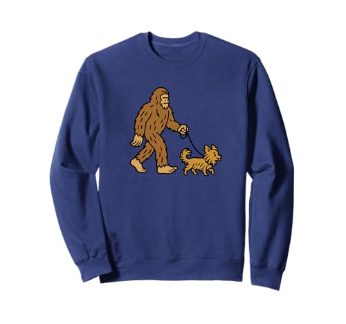 Bigfoot Walking Chihuahua-Hund Papa Mama - Sasquatch Sweatshirt von Funny Bigfoot Graphic Apparel Men Women Kids by RJ