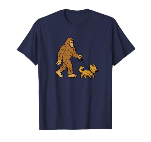 Bigfoot Walking Chihuahua-Hund Papa Mama - Sasquatch T-Shirt von Funny Bigfoot Graphic Apparel Men Women Kids by RJ