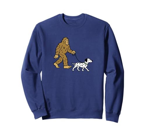 Bigfoot Walking Dog Papa Mama - Sasquatch Sweatshirt von Funny Bigfoot Graphic Apparel Men Women Kids by RJ