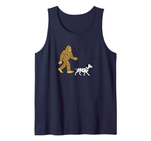 Bigfoot Walking Dog Papa Mama - Sasquatch Tank Top von Funny Bigfoot Graphic Apparel Men Women Kids by RJ