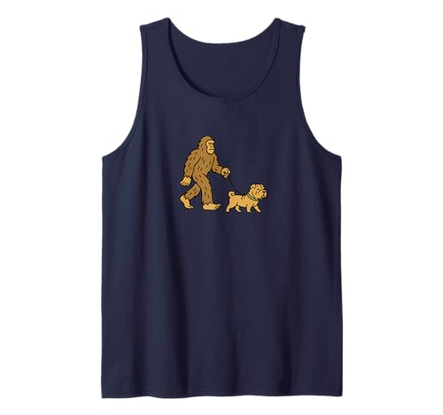 Bigfoot Walking Shar Pei Hund Papa Mama - Sasquatch Tank Top von Funny Bigfoot Graphic Apparel Men Women Kids by RJ