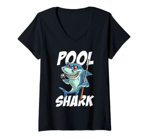 Damen Funny Billard Pool Shark Snooker Hall Joke Billard T-Shirt mit V-Ausschnitt Damen Funny Billard Pool Shark Snooker Hall Joke Billard T-Shirt mit V-Ausschnitt von Funny Billiards Pool Hall Snooker Co.