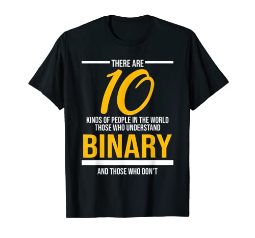 Herren Es gibt 10 Arten von Menschen binären Computerprogrammierung T-Shirt Herren Es gibt 10 Arten von Menschen binären Computerprogrammierung T-Shirt von Funny Binary Programming Gift For A Programmer