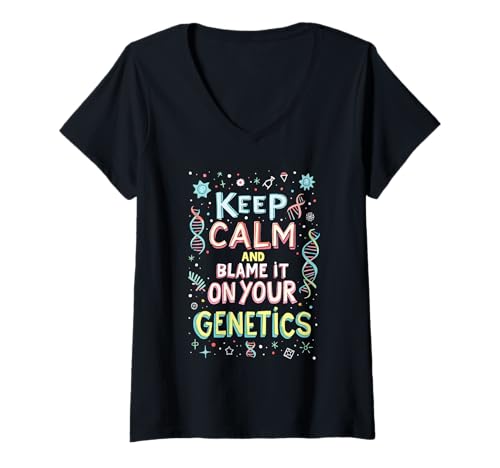 Damen Lustige Biologie Witze Schulfach Biologe Wissenschaft Lehrer T-Shirt mit V-Ausschnitt Damen Lustige Biologie Witze Schulfach Biologe Wissenschaft Lehrer T-Shirt mit V-Ausschnitt von Funny Biology Jokes Science Teacher