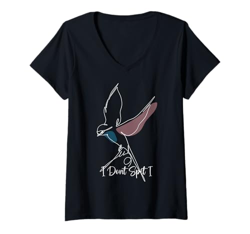 Damen Ich spucke Nicht, ich schlucke, lustige Vogelbeobachtung T-Shirt mit V-Ausschnitt Damen Ich spucke Nicht, ich schlucke, lustige Vogelbeobachtung T-Shirt mit V-Ausschnitt von Funny Bird Birding Birdwatching watcher Design