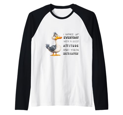 Funny Bird Grumpy Duck Sarcastic Quote Humor Joke Men Women Raglan Funny Bird Grumpy Duck Sarcastic Quote Humor Joke Men Women Raglan von Funny Bird Grumpy Duck Sarcastic Quote Humor