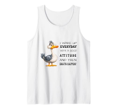 Funny Bird Grumpy Duck Sarcastic Quote Humor Joke Men Women Tank Top Funny Bird Grumpy Duck Sarcastic Quote Humor Joke Men Women Tank Top von Funny Bird Grumpy Duck Sarcastic Quote Humor