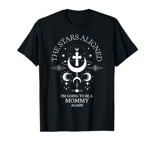 I'm Going to Be a Mommy Again Celestial Baby Ankündigung T-Shirt I'm Going to Be a Mommy Again Celestial Baby Ankündigung T-Shirt von Funny Birth Announcement Celestial Baby Reveal