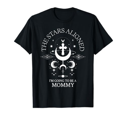 Ich werde Mama Himmlische Baby-Ankündigung für Mama T-Shirt von Funny Birth Announcement Celestial Baby Reveal