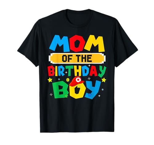 Mom Of The Birthday Videospiel Matching Family für Jungen T-Shirt Mom Of The Birthday Videospiel Matching Family für Jungen T-Shirt von Funny Birthday Boy Gamer Gaming Kids Family Gift