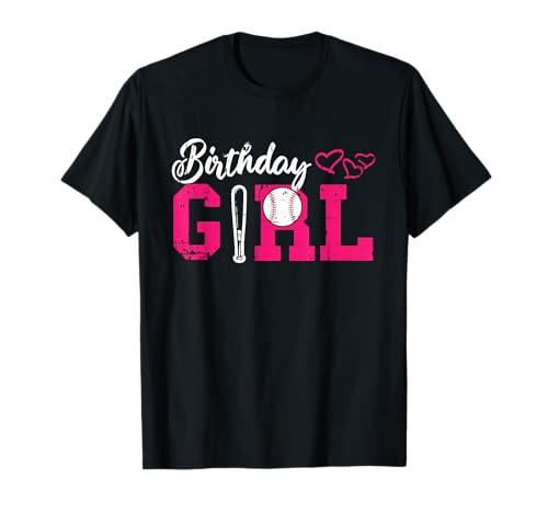 Cool Baseball Birthday Girl T-Shirt Cool Baseball Birthday Girl T-Shirt von Funny Birthday Designs Motifs And Sayings