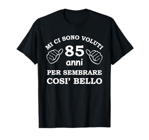 Lustiges Geschenk zum 85. Geburtstag, italienisches Geschenk für Männer T-Shirt Lustiges Geschenk zum 85. Geburtstag, italienisches Geschenk für Männer T-Shirt von Funny Birthday Gifts in Italian