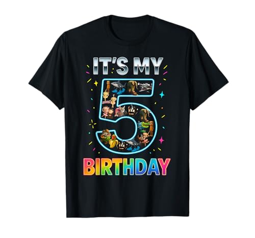 Es ist Mein 5. Geburtstag, italienisches Brainrot-Meme für Jungen T-Shirt von Funny Birthday Meme Brainrot Party Kids Girl Boy