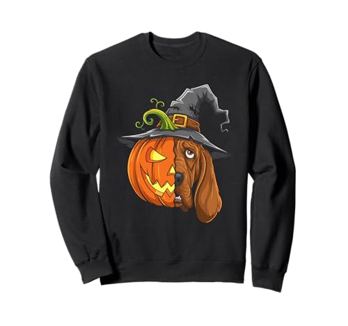 Bloodhound Kürbis Jack O Laterne Halloween Kinder Herren Damen Sweatshirt Bloodhound Kürbis Jack O Laterne Halloween Kinder Herren Damen Sweatshirt von Funny Bloodhound Lovers Halloween Pumpkin Outfits