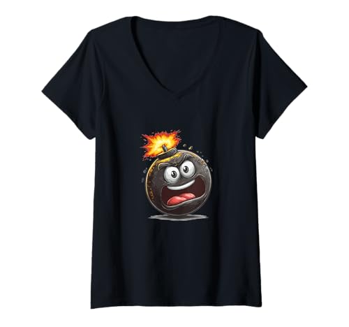 Damen Toller Bomben-Look für Mann und Frau T-Shirt mit V-Ausschnitt Damen Toller Bomben-Look für Mann und Frau T-Shirt mit V-Ausschnitt von Funny Bomb Outfit