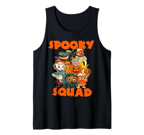 Spooky Squad Halloween Passendes italienisches Brainrot Meme für Kinder Tank Top Spooky Squad Halloween Passendes italienisches Brainrot Meme für Kinder Tank Top von Funny Boo Crew Spooky Season Team Costume Party