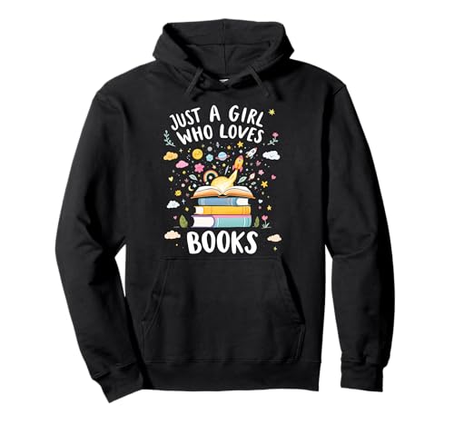 Liebenswert, nur EIN Mädchen, das Bücher liebt, süßer Bücherwurm Pullover Hoodie von Funny Book Enthusiast Bookworm Story Lovers