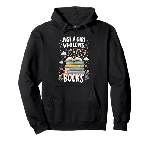 Nur EIN Mädchen, das Bücher liebt Fantasievoller Leser Süßer Bücherwurm Pullover Hoodie von Funny Book Enthusiast Bookworm Story Lovers
