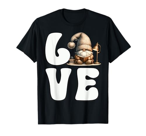 Book Lover GNOME Graphic for Women and Men Who Love Reading T-Shirt von Funny Book Reading Themed Gifts For Gnome Lovers