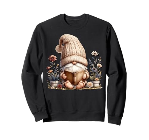 Book Reading GNOME Grandpa for Women Men and Garden Lover Sweatshirt von Funny Book Reading Themed Gifts For Gnome Lovers