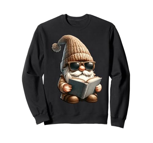 Funny Book Reader GNOME Dad for Women and Men Cool Bookworm Sweatshirt von Funny Book Reading Themed Gifts For Gnome Lovers