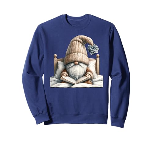 Funny Reading Teacher GNOME for Women and Men Who Love Books Sweatshirt Funny Reading Teacher GNOME for Women and Men Who Love Books Sweatshirt von Funny Book Reading Themed Gifts For Gnome Lovers