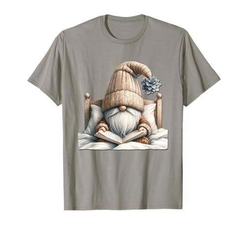 Funny Reading Teacher GNOME for Women and Men Who Love Books T-Shirt von Funny Book Reading Themed Gifts For Gnome Lovers